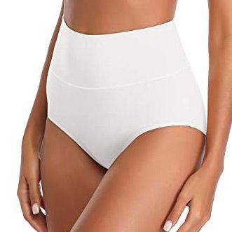 Annenmy Women's High Waist Cotton Underwear Soft Brief Panties Regular and  Plus Size