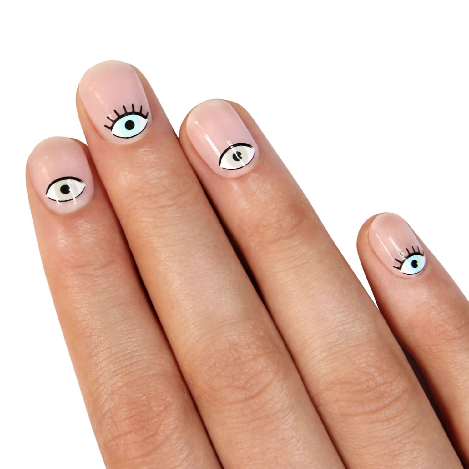 nail stickers to paint over