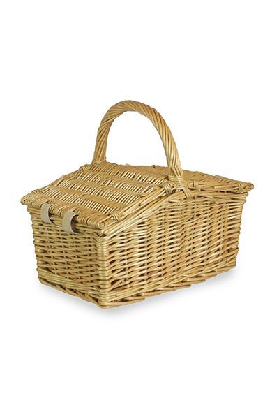 FORTNUM AND MASON WICKER BASKET WITH INSULATED INNER