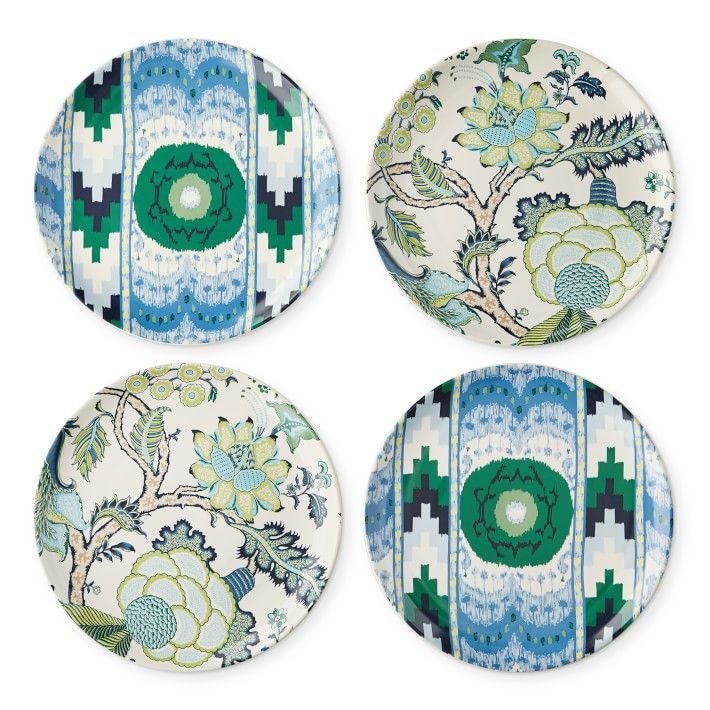Williams Sonoma, Dining, Schumacher For Williams Sonoma Iconic Chiang Mai  Side Plates Set Of Four Nwb