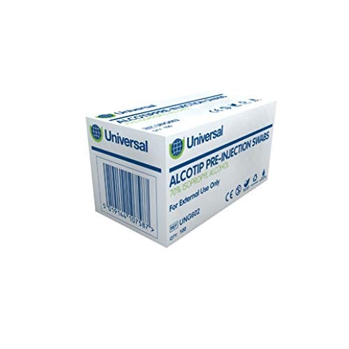 Universal Alcohol Wipes, 100 pack