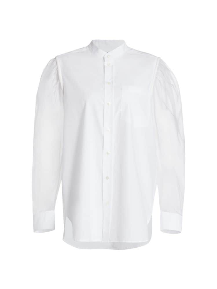 womens dressy white button down shirt