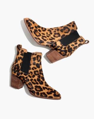 The regan boot in leopard sales calf hair