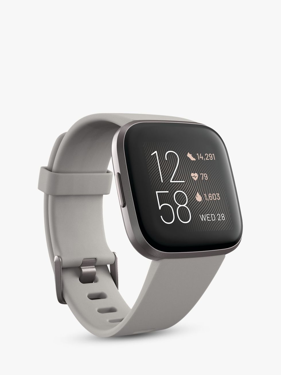 Fitbit Versa 2 Smart Fitness Watch, Black/Carbon