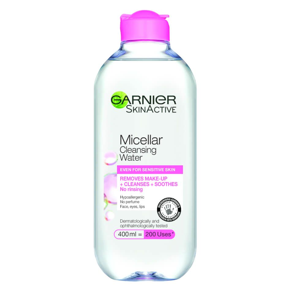 Garnier Micellar Water Facial Cleanser and Makeup Remover for Sensitive Skin 400ml