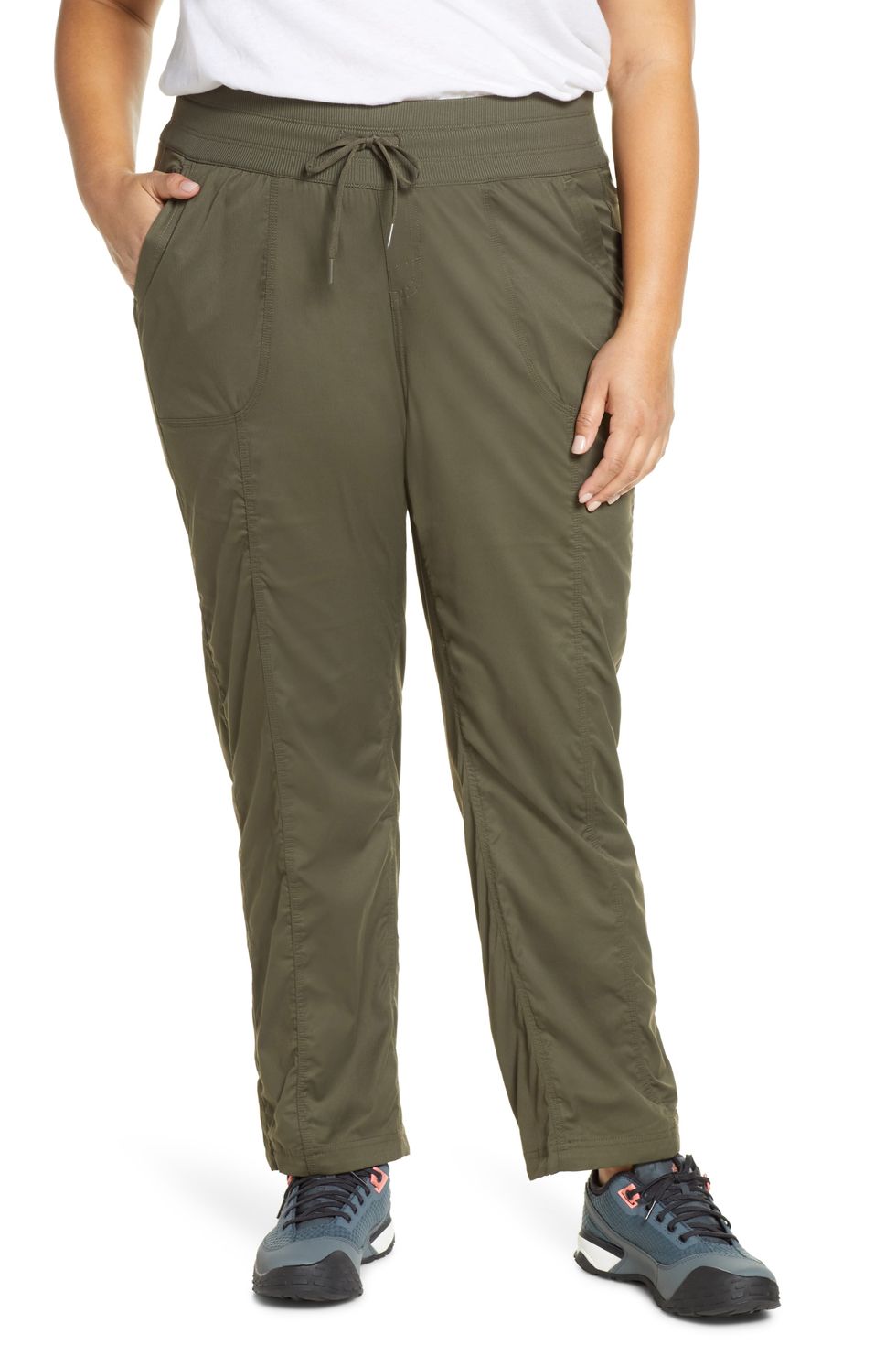 Baleaf Womens Hiking Cargo Capris Outdoor Lightweight Water Resistant Pants  Upf 50 Zipper Pockets Light Green Size Xxl