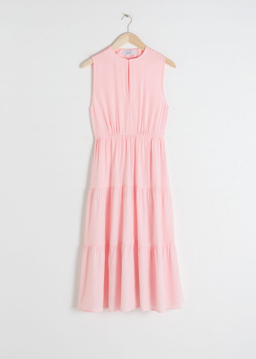 Tiered Sleeveless Midi Dress