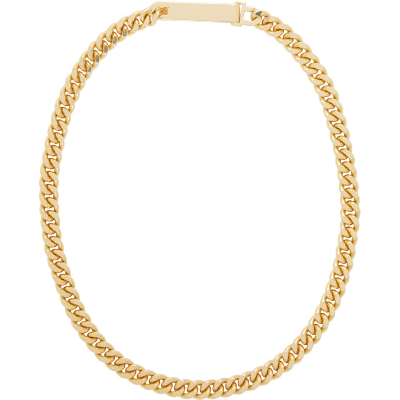 FREE UK P/&P CG5973...GOLD LARGE CHAIN LINK CHOKER NECKLACE