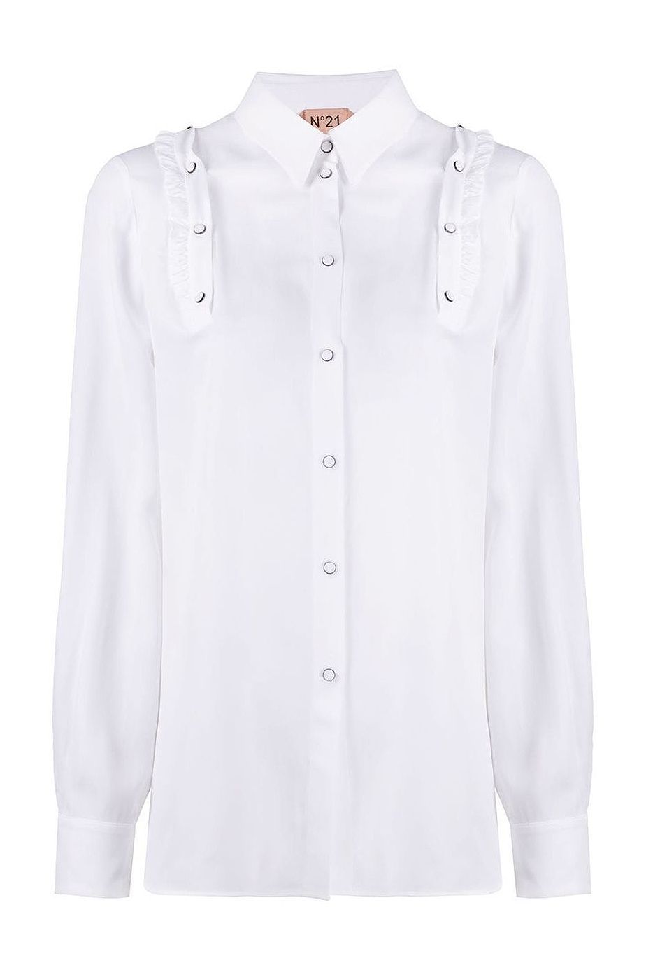 women's white button up dress shirt