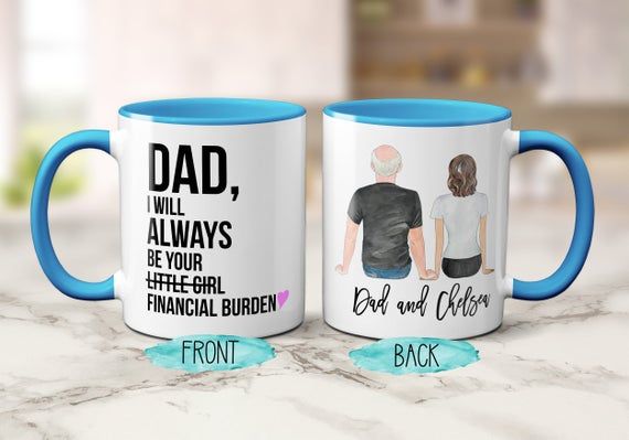 Dad Gifts From Daughter Funny Dad Gift Idea Father's Day, Funny Dad Coffee  Mug Like Father - Crella