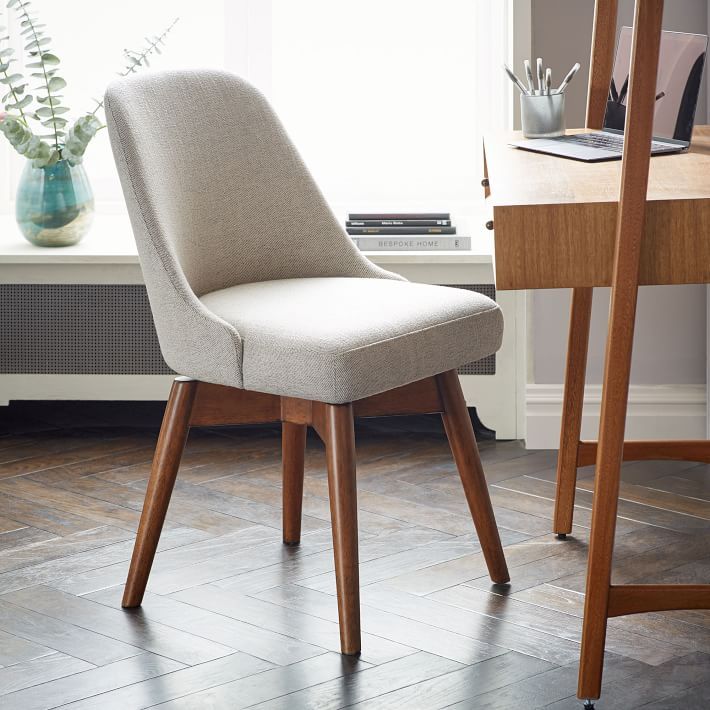 32 Cute Desk Chairs To Upgrade Your, Faux Leather Desk Chair No Wheels