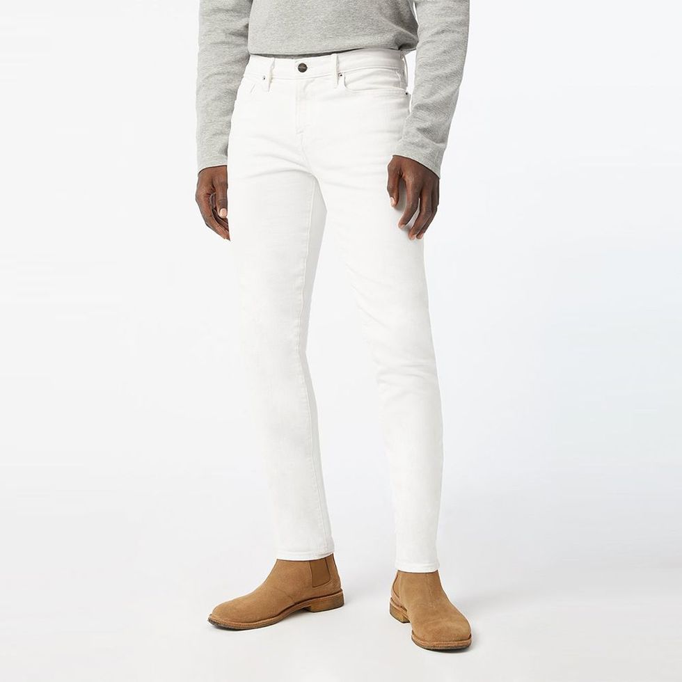 Frame L'Homme Skinny Blanc Jeans