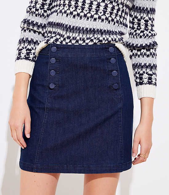 15 Cute Jean Skirt Outfit Ideas 2022 - How to Wear a Denim Skirt