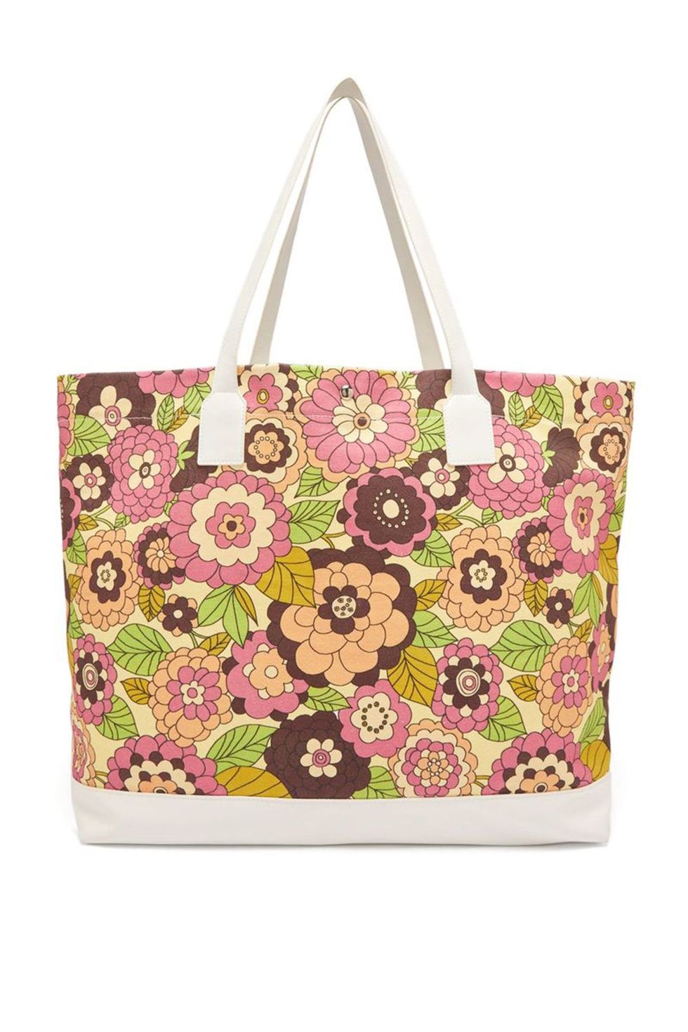 Litta Floral-Print Canvas Tote Bag