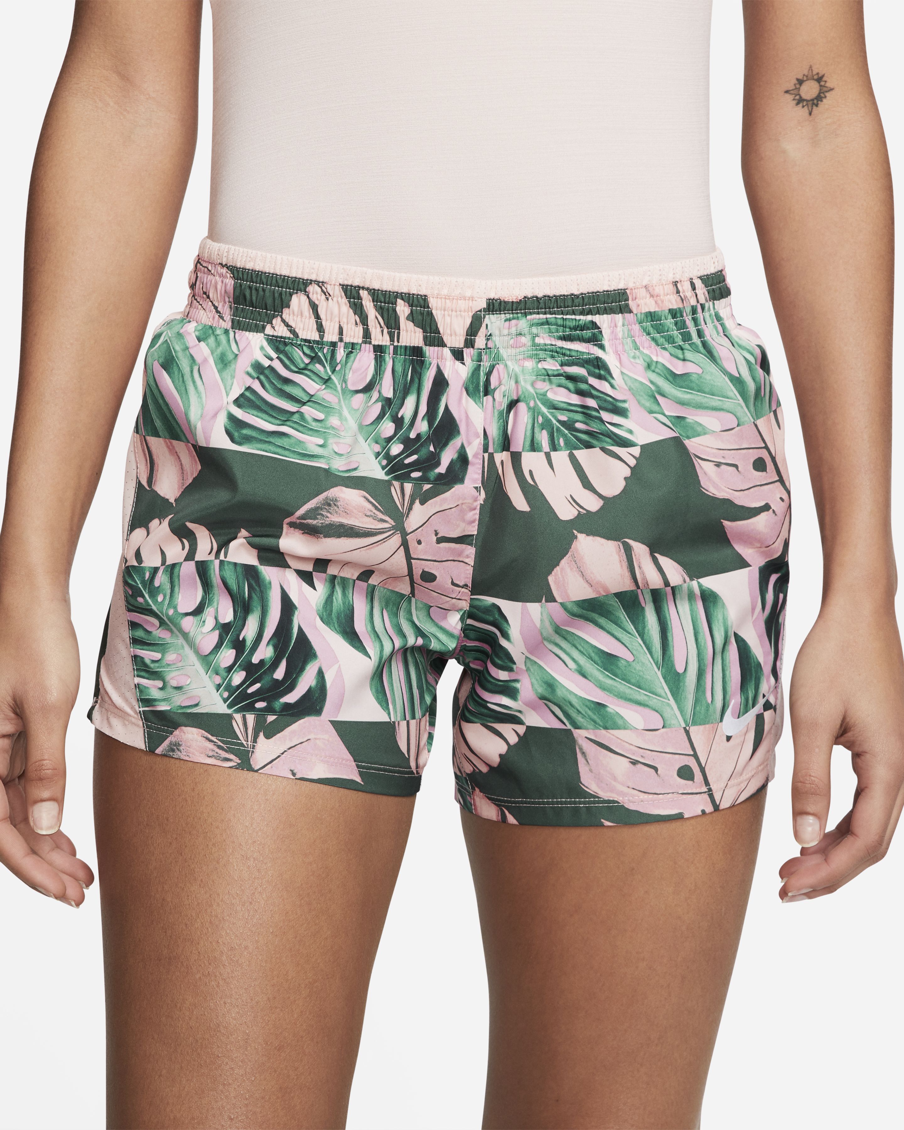 nike patterned running shorts