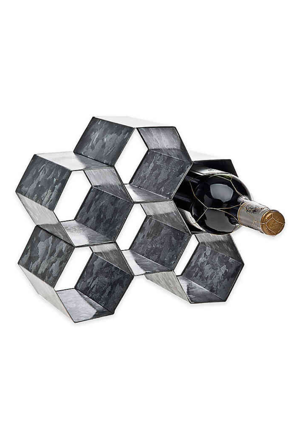 6 Bottle Galvanized Wine Rack