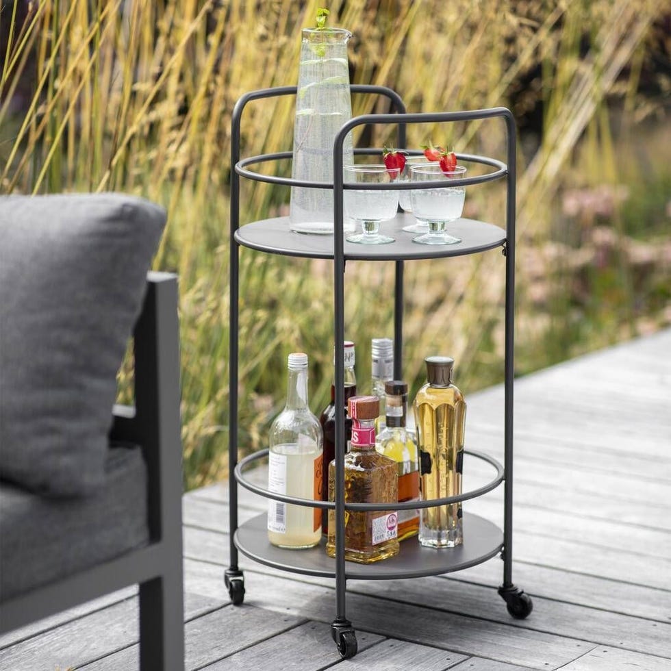Coated Metal Drinks Trolley
