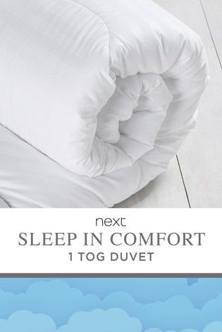 How to sleep during a heatwave how to Sleep In Comfort Duvet from the Next UK