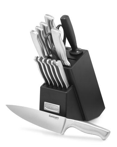 19-Piece Premium Kitchen Knife Set with Wooden Block | Master Maison German Stainless Steel Cutlery with Knife Sharpener & 8 Steak Knives