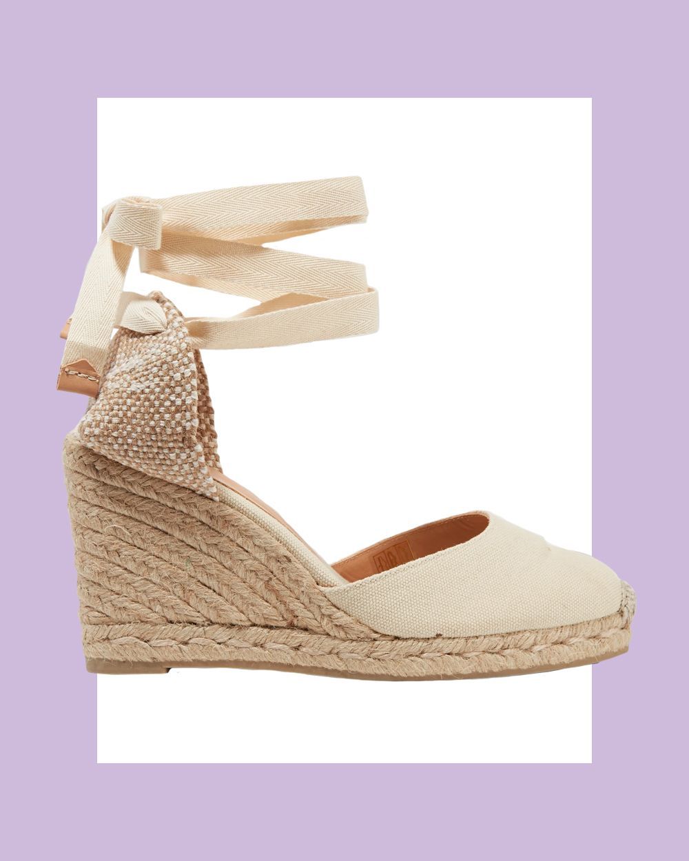 Carina 80 Canvas Wedge Espadrilles in Ivory