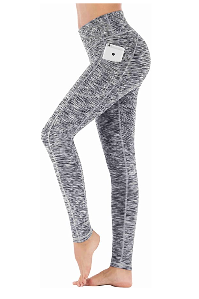 IUGA High Waisted Bootcut Yoga Pants With 4 Pockets - Gray / XS