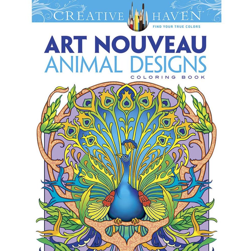 Art Nouveau Animal Designs Coloring Book