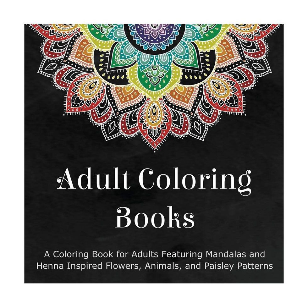 Adult Coloring Books: Mandalas, Henna Inspired Flowers, Animals, and Paisley Patterns