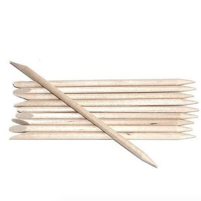 50 X Orange Wood Orangewood Sticks Stick Cuticle Pushers Pointed & Bevelled Ends