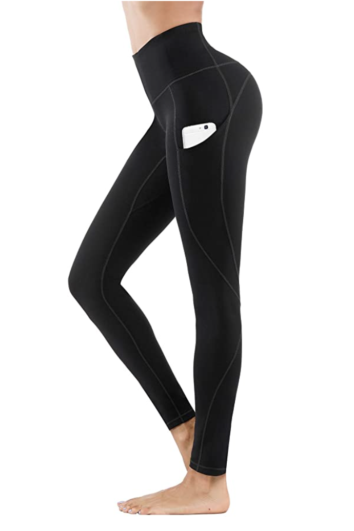 Customer reviews: Lingswallow High Waist Yoga Pants - Yoga Pants  with Pockets Tummy Control, 4 Ways Stretch Workout Running Yoga Leggings  (Black, X-Small)