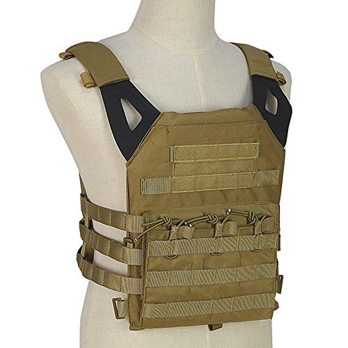 Outry Tactical Weighted Vest - 2 EVA Ballistic Plates Included