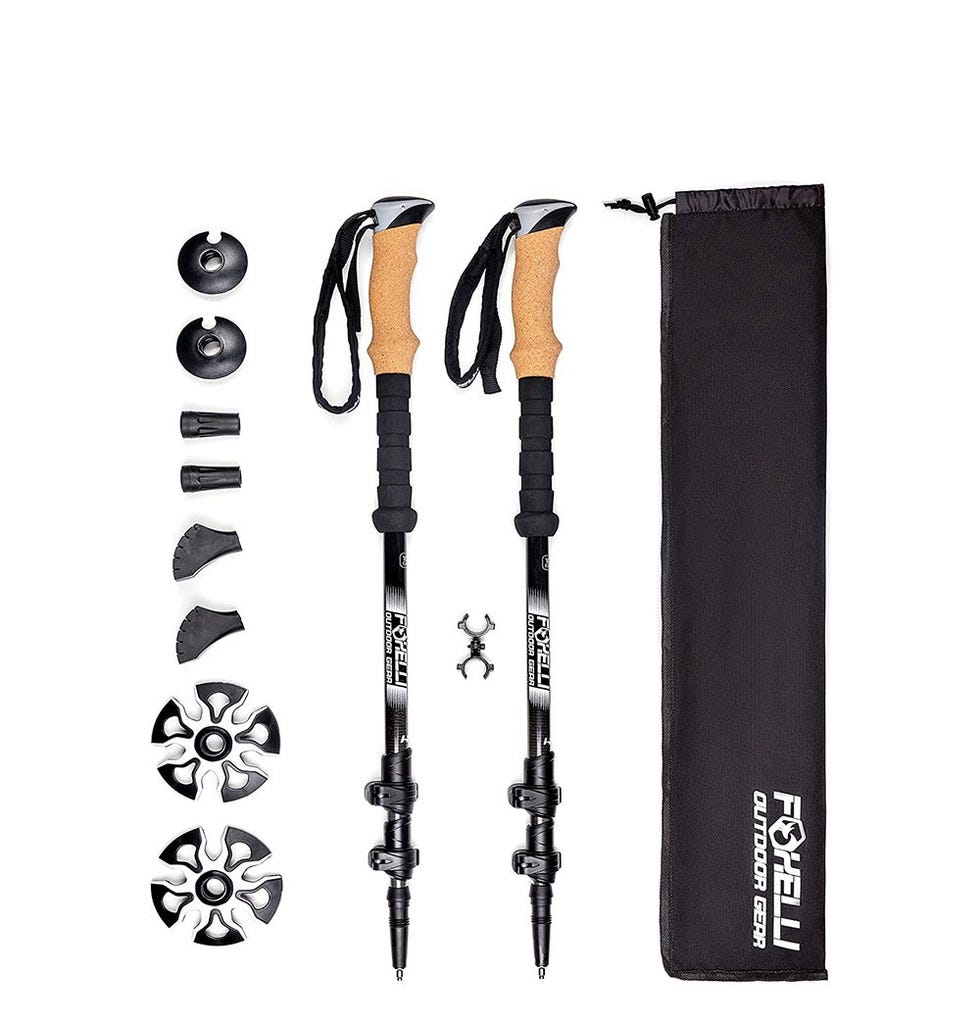 Foxelli Carbon Fiber Trekking Poles 