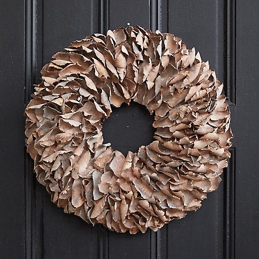 Dried Palm Petal Wreath