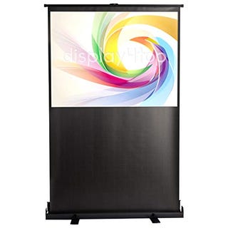 60" Portable Freestanding Floor Projector Screen,