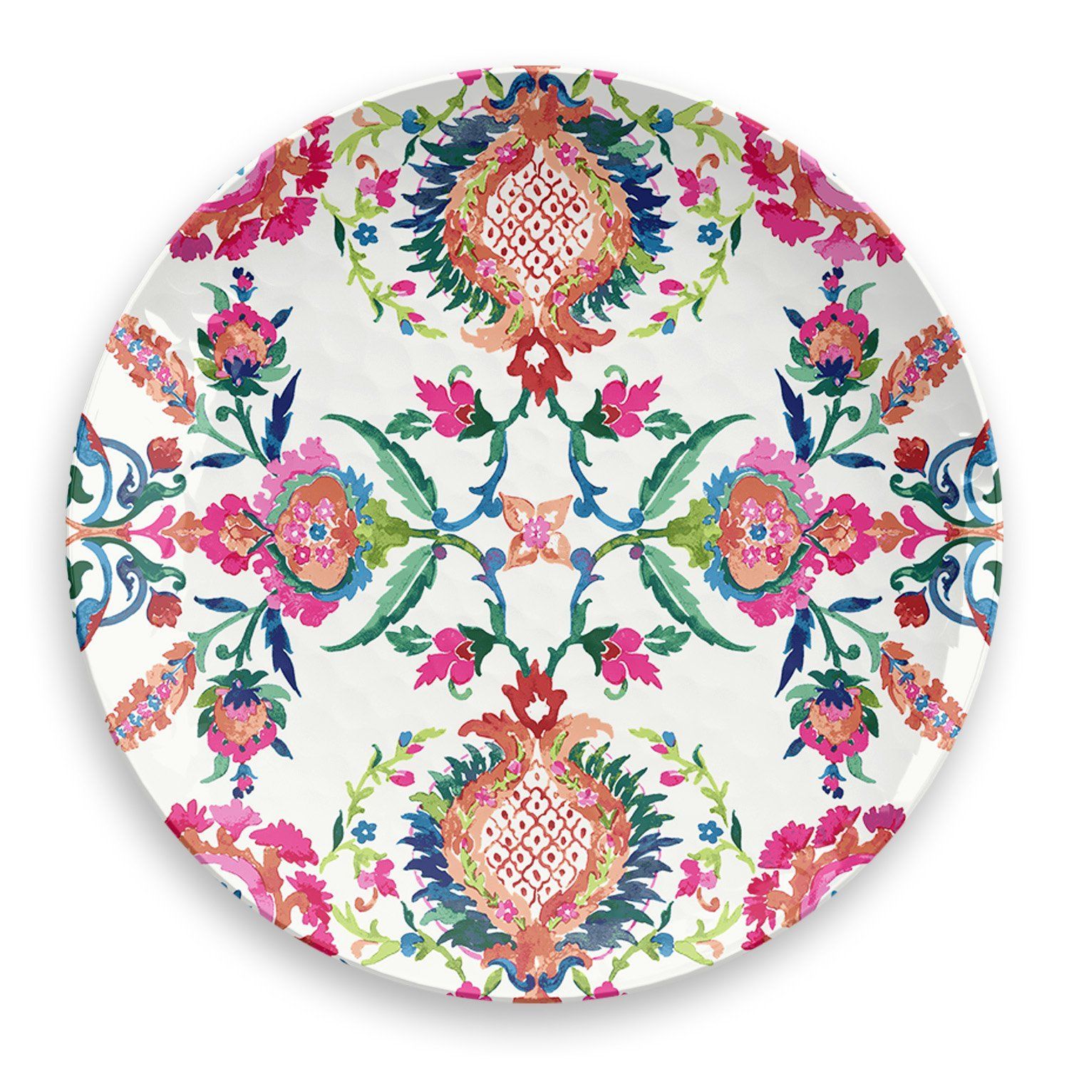 Indie Floral Melamine Dinner Plate