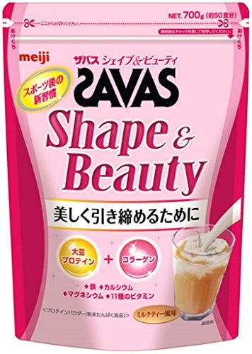 「SAVAS（サバス）」シェイプ&ビューティ ソイプロテイン+コラーゲン ミルクティー風味