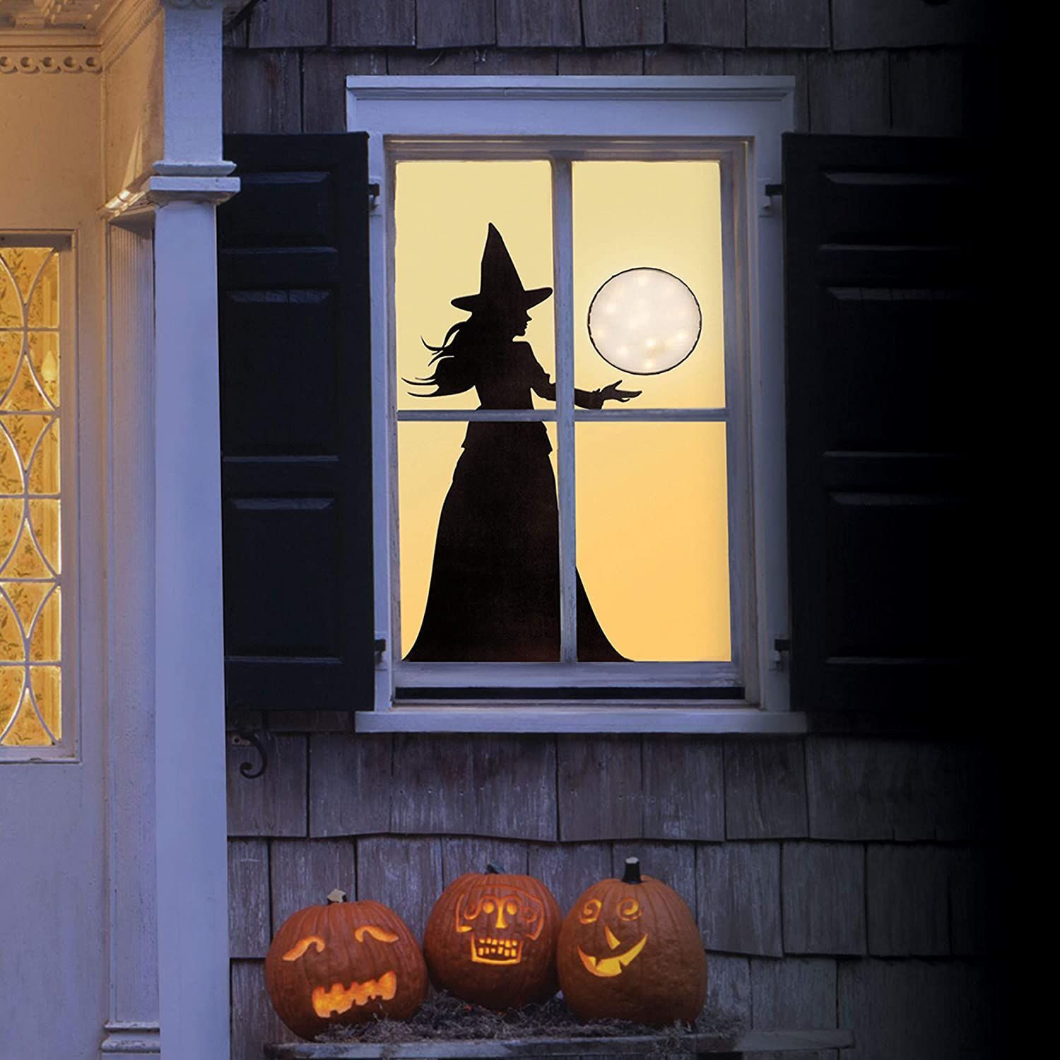 Cheap halloween 2025 window decorations