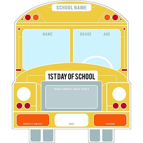 BeYumi First and Last Day of School Board Sign 13.8 x 9.8 School Bus Double Sided My 1st Day of School Wooden Chalkboard Sign Photo Prop Back to School Supplies for Kids Preschool 