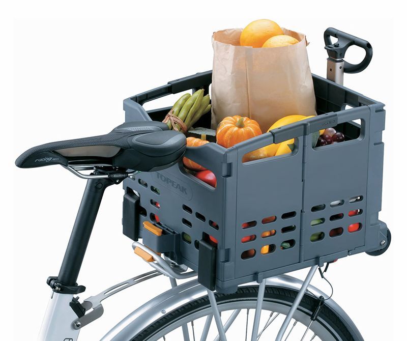 Bicycle Grocery Basket Bike Front Rear Storage Shopping Carrier Cycling Holder 