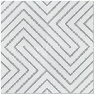 Labyrinth 8 in. x 8 in. Cement Handmade Floor and Wall Tile (Box of 16/ 6.96 sq. ft.)