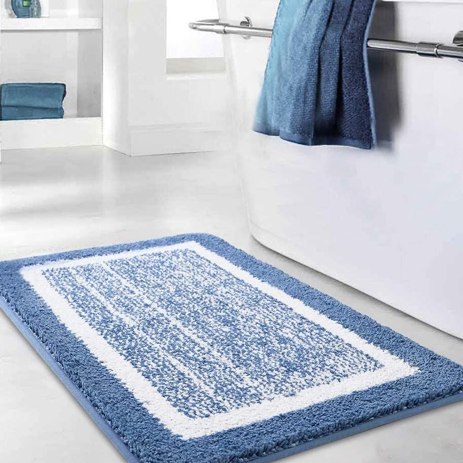 Blue Bathroom Rug