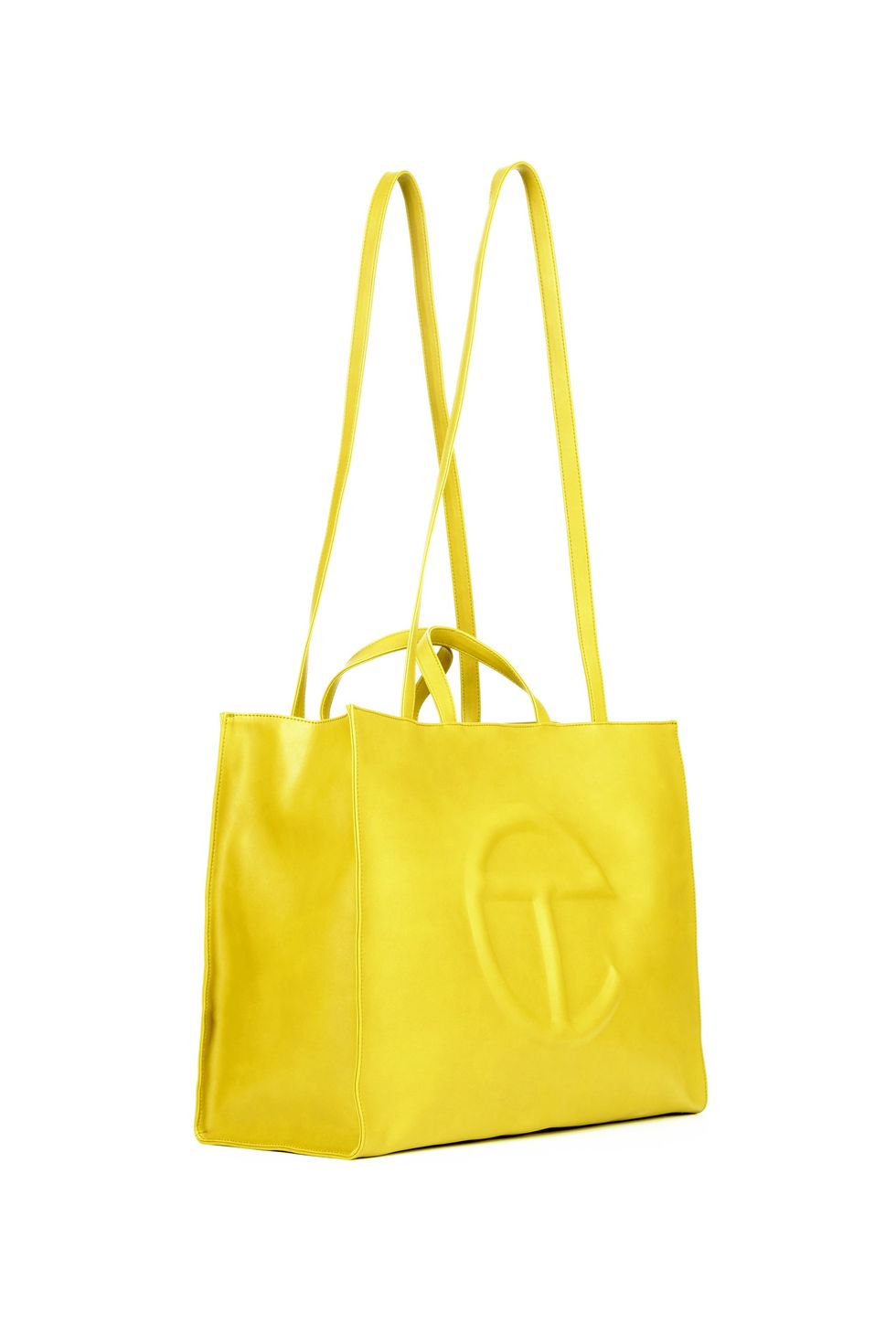 Large Yellow Shopping Bag