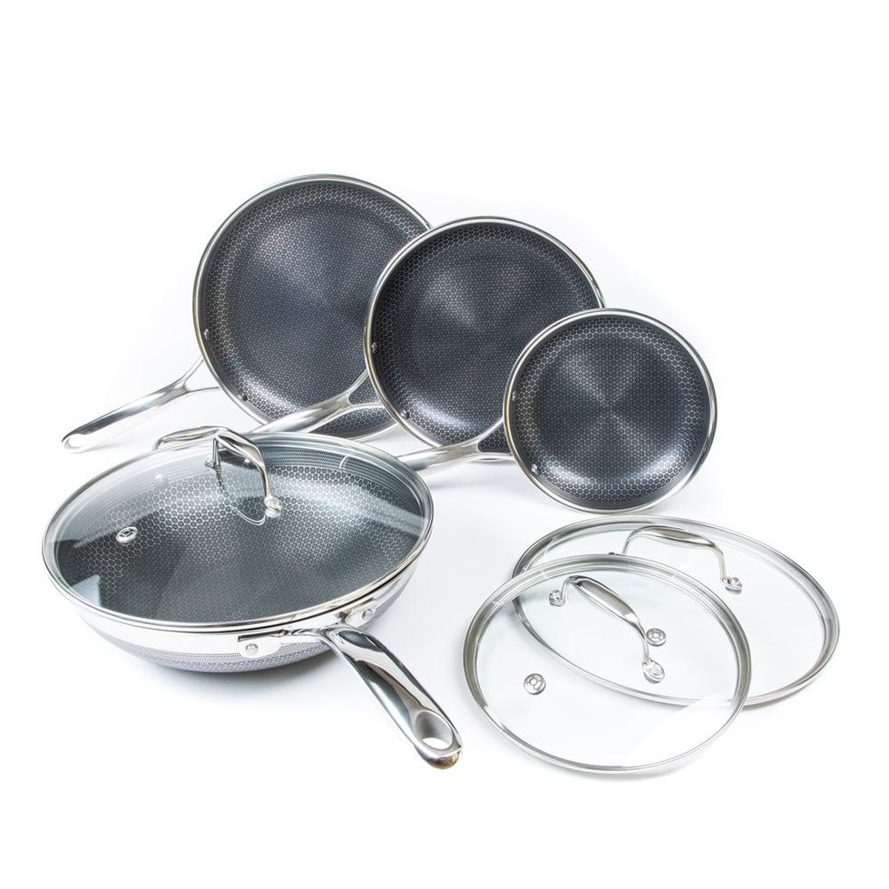 HexClad Hybrid Nonstick 7-Piece Cookware Set