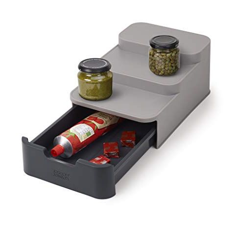 CupboardStore Compact Tiered Organiser with Drawer