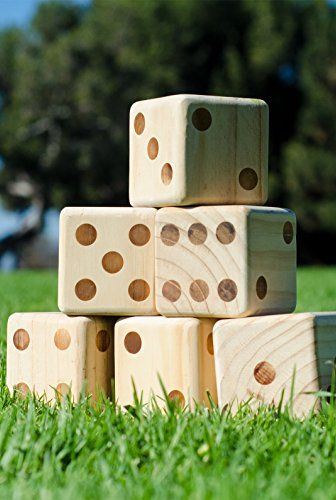 Giant Wooden Playing Dice Set