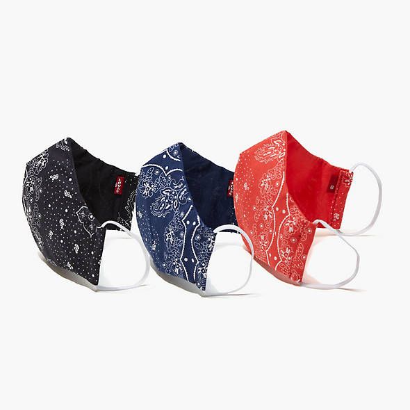 Levi's Reusable Printed Face Mask 3-Pack