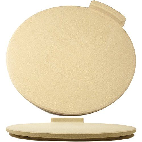 HomDSim 12.6 Round Pizza Stone 12.6 Inch Baking Stone for Oven & BBQ Grill 