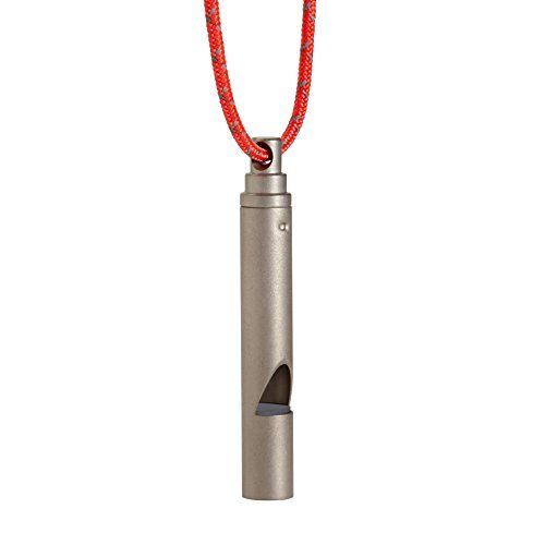 Vargo Titanium Emergency Whistle with Cord