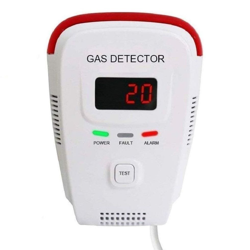 GasKnight 2.0 Natural Gas Detector & Propane Detector. Plug-In Gas Leak  Alarm W LCD Display 