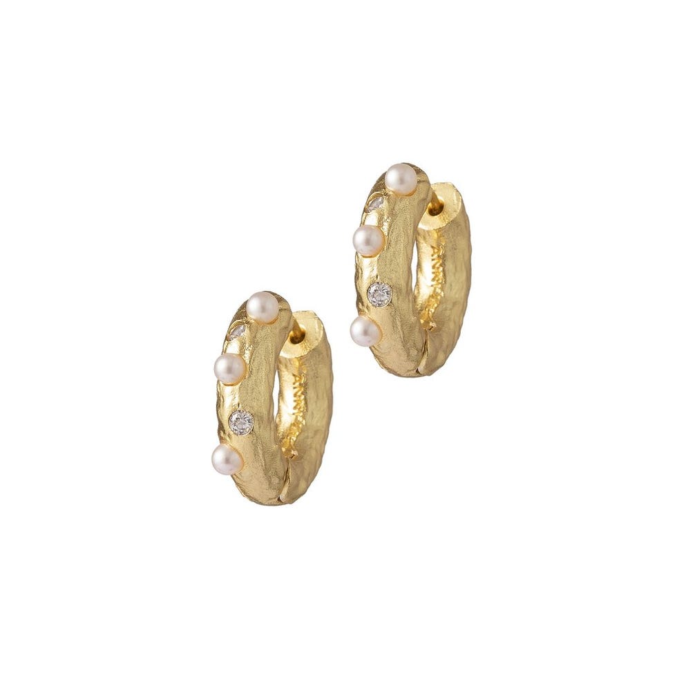 Gem In A Hoop Earrings, £98