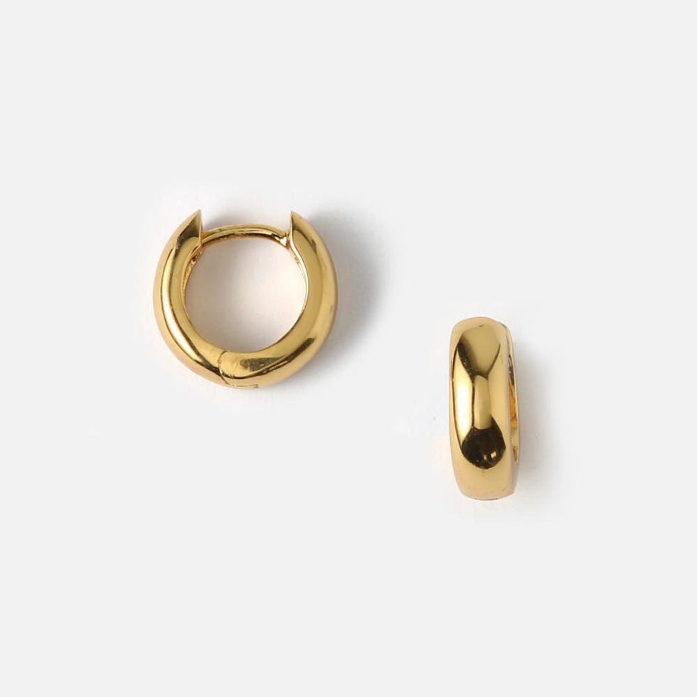 Mini Domed Clean Huggie Hoops